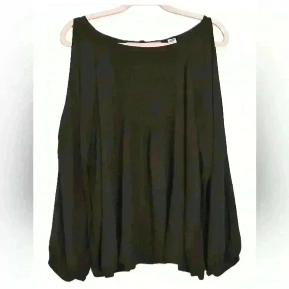 Old Navy Cold Shoulder Black Top (248) - Picture 1 of 10